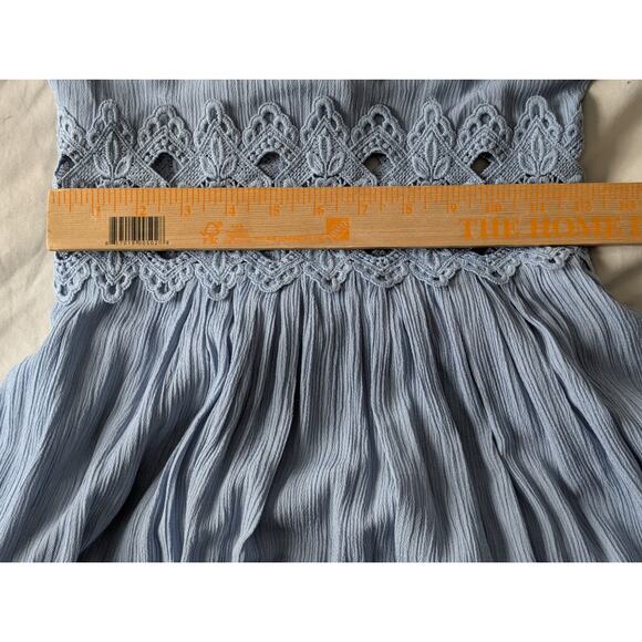 Lulus "This is Love" Slate Blue Lace Maxi Dress - NWT XS - Picture 10 of 10